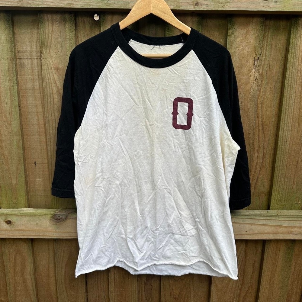 *SOLD* Obey Worldwide white and black baseball tee Size Lg